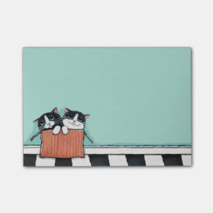 Tuxedo Kittens in a Box Post-it® Notes