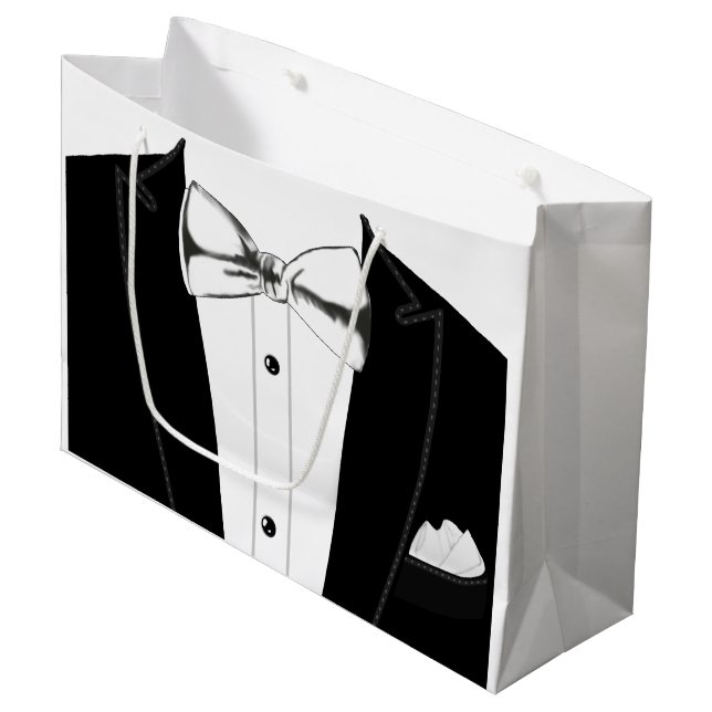Tuxedo Large Gift Bag (Front Angled)