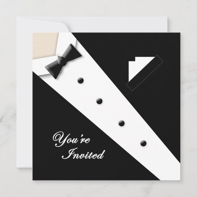 TUXEDO MULTI BUT INVITATION - (Devant)