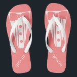 Tuxedo Personalize Colour Flip Flops<br><div class="desc">The perfect touch to your destination beach or poolside wedding. CUSTOMIZE THE COLOR- flip flops with a white formal tuxedo, white shirt and bow tie image. Your groom will marry in style with these fashionable "Formal Tuxedo Flip-Flops" Add a matching wedding gown style for the bride! Please visit my store...</div>