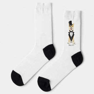 Tuxedo Polo Inu Men's Dress Socks