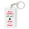 Tuxedo Santa Cat Christmas Keychain