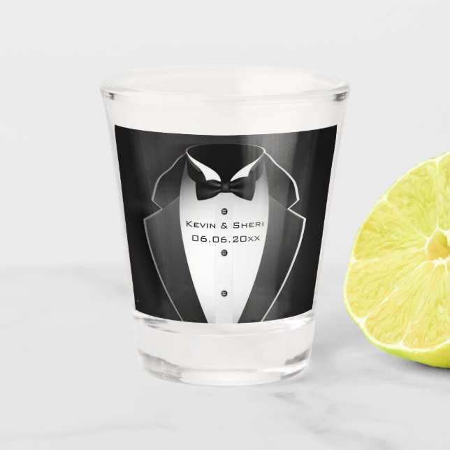 Tuxedo Shot Glass (Front)
