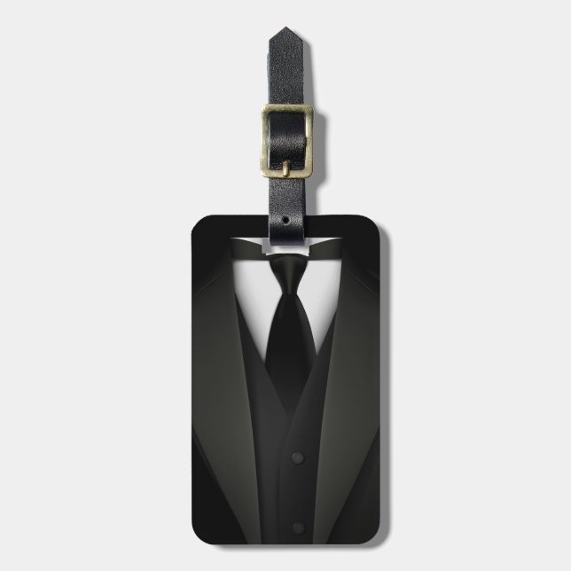 Tuxedo Suit Luggage Tag (Front Vertical)