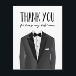 Tuxedo Thank You Best Man | Groomsman<br><div class="desc">Say thank you to your boys with this groomsman thank you card. Available in groomsman,  best man,  junior groomsman and ring bearer styles.



  



  



  



  



  



  



  



  


com.</div>