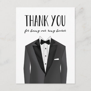 Tuxedo Thank You Ring Bearer   Groomsman