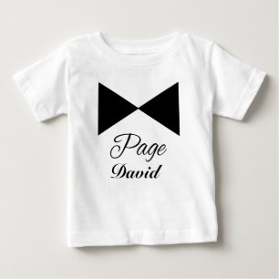 Tuxedo Tie Customizable Page Boy Tshirt