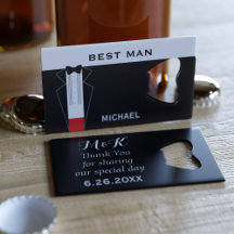 Tuxedo Wedding Best Man Personalized Favour