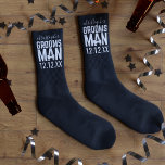 Tuxedo Wedding Personalized Groomsman Black Socks<br><div class="desc">Which Groomsman would not love a pair of personalized black wedding socks as thank you gift? I don't know one that wouldn't. Add his name and your wedding date and get ready for the look of joy on his face.</div>