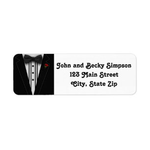 Tuxedo with Bow Tie Monogram