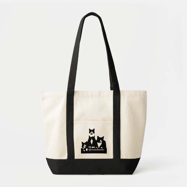 TuxedoTrio Tote Bag (Front)