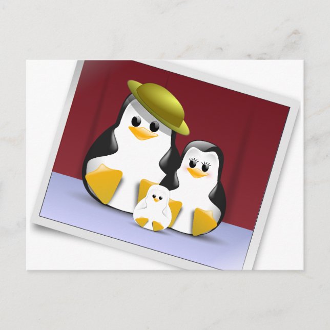 Tux's Family Postcard (Front)