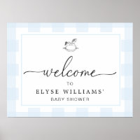 Tuyau à roche En vichy Affiche de bienvenue