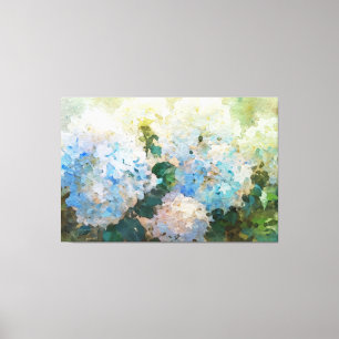 *~* TV2 Toile d'art bleu rose Hydrangée