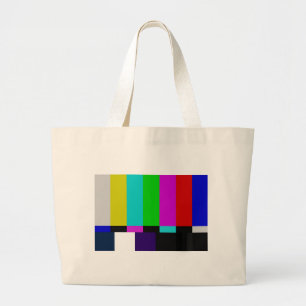 TV bars colour test Large Tote Bag
