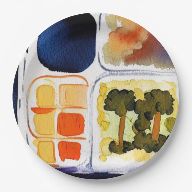 TV Dinner Paper Plate (Front)