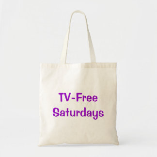 TV-Free Saturdays Tote Bag