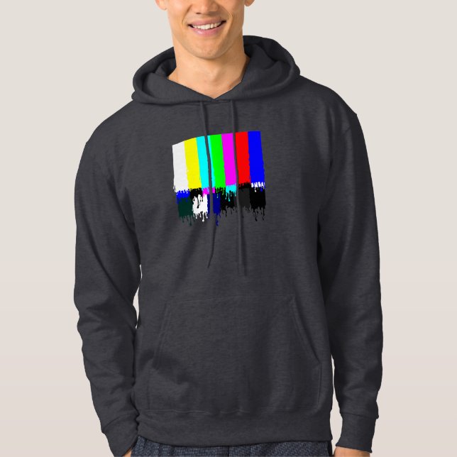 TV No Signal Hoodie (Dark colour) (Front)
