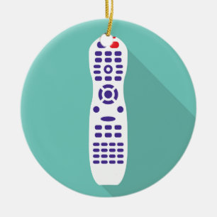 TV remote Ceramic Ornament