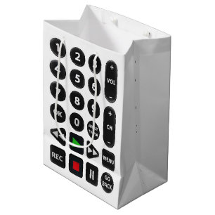 TV Remote Control Medium Gift Bag