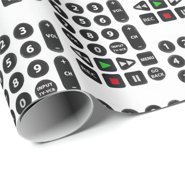 TV Remote Control Wrapping Paper (Roll Corner)