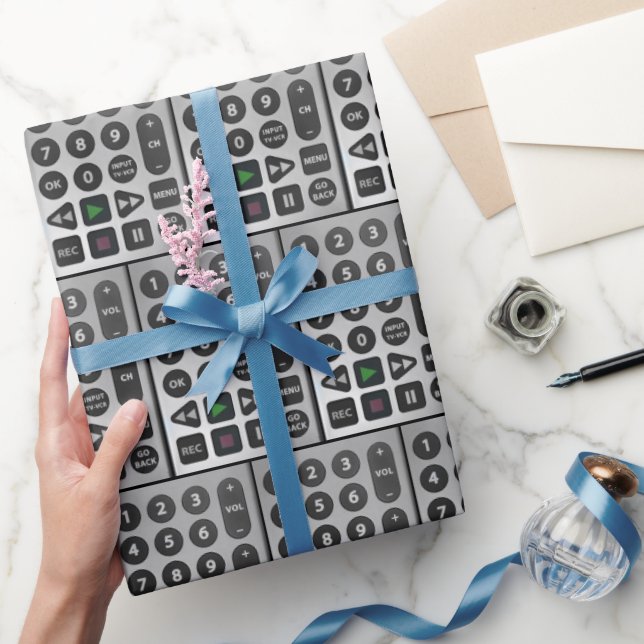 TV Remote Wrapping Paper (Gifting)