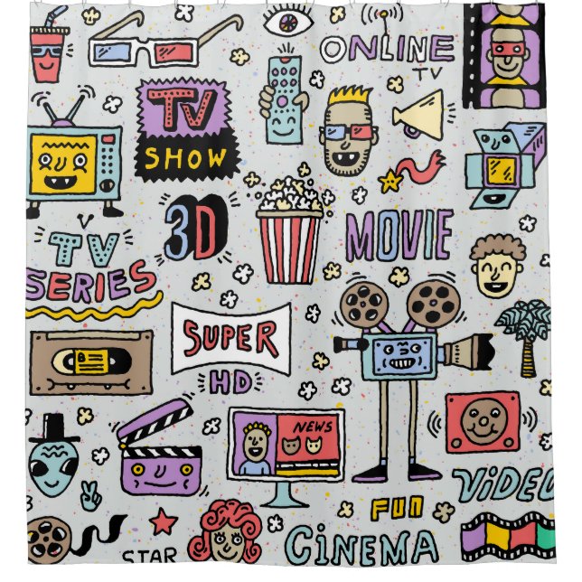 TV Series Doodles: Funny Vintage Set. (Front)