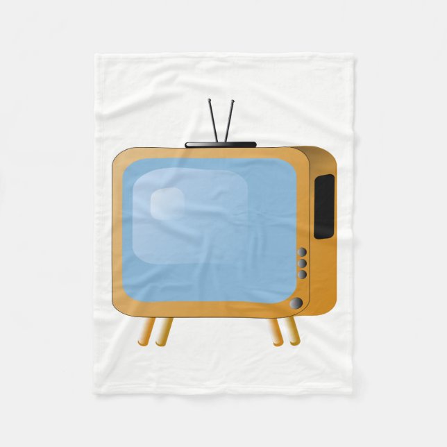 TV Set Fleece Blanket (Front)