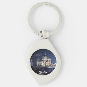 TV tower and Berlin Cathedral in Berlin, Germany Keychain