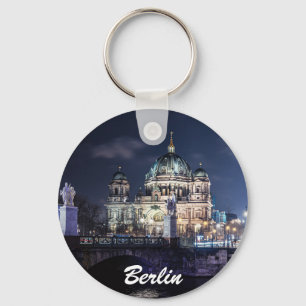 TV tower and Berlin Cathedral in Berlin, Germany Keychain
