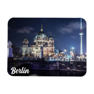 TV tower and Berlin Cathedral in Berlin, Germany Magnet
