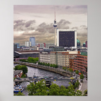 Tv Tower (Fernsehturm), Berlin, Panoramic(tv11pst) Poster
