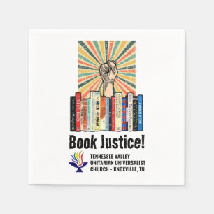 TVUUC - Book Justice!  Napkin
