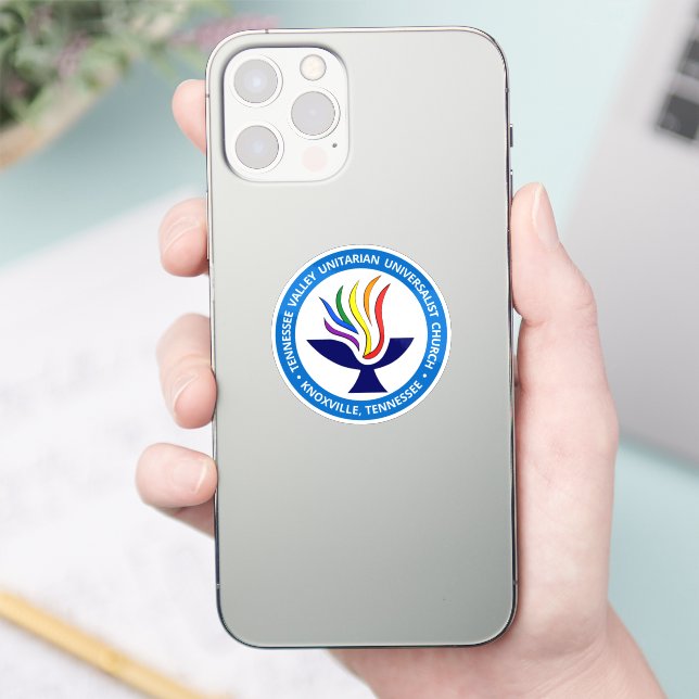 TVUUC Chalice Logo Medium Blue Circle (Phone)