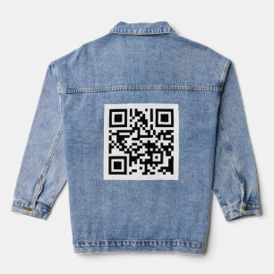 TVUUC QR Code to Website Denim Jacket