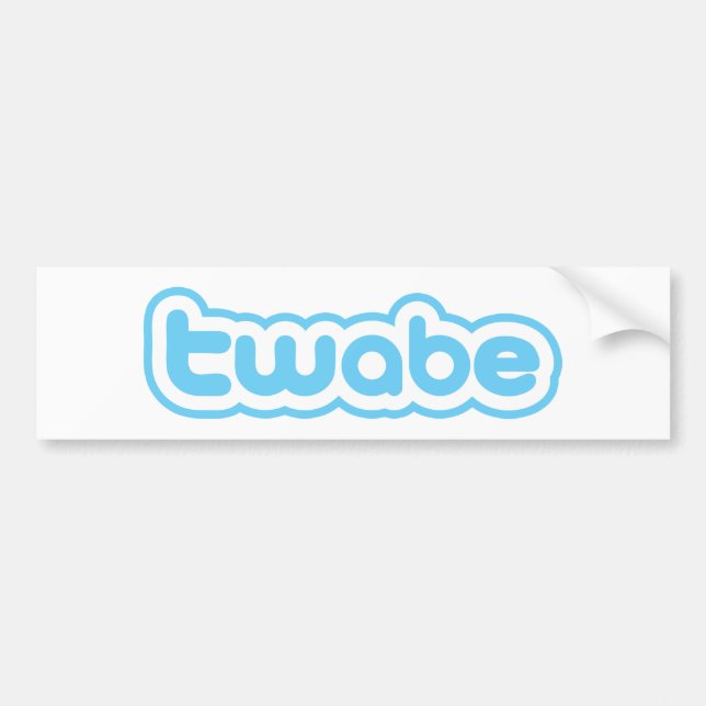 twabe bumper sticker (Front)