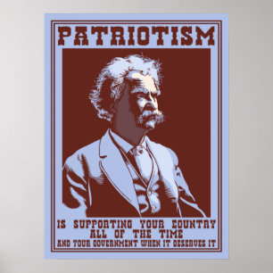 Twain - Patriotism Poster