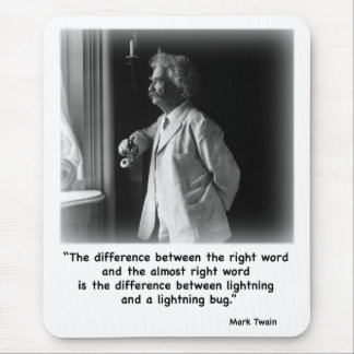Twain's Lightning Bug Mousepad