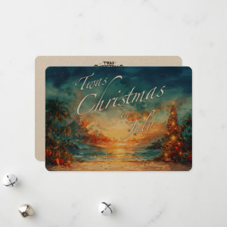Twas Christmas in July Beach Holiday Card – 5x7