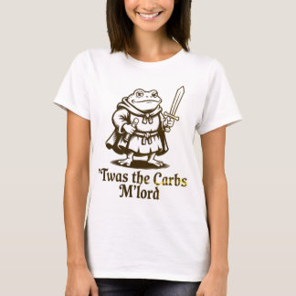 Twas the Carbs M’Lord Vintage Funny Frog Meme T-Shirt