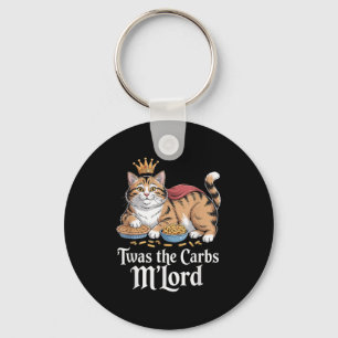 Twas The Carbs, Mlord Funny Cat Lovers Meme  Keychain