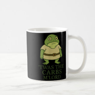 Twas The Carbs Mlord Funny Frog Meme Medieval  Coffee Mug