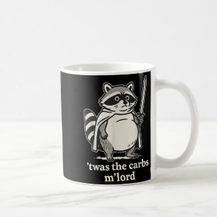 Twas The Carbs Mlord Raccoon Meme Graphic Coffee Mug