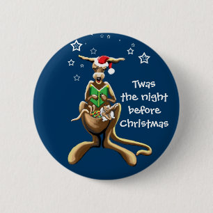 Twas the night before Christmas 2 Inch Round Button