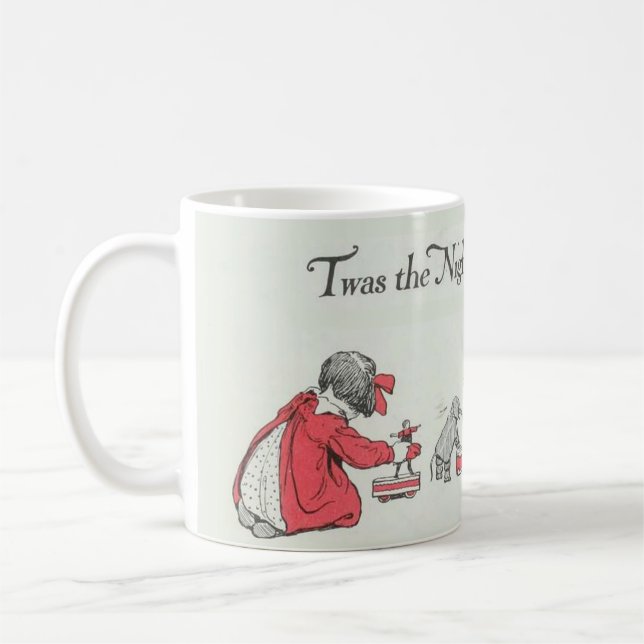 T'was the Night Before Christmas.Children Coffee Mug (Left)