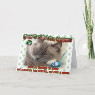 T'was the night before Christmas Holiday Card