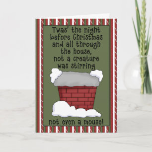 Twas the Night Before Christmas Holiday Greeting Card