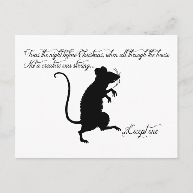 'Twas the Night Before Christmas Holiday Postcard (Front)