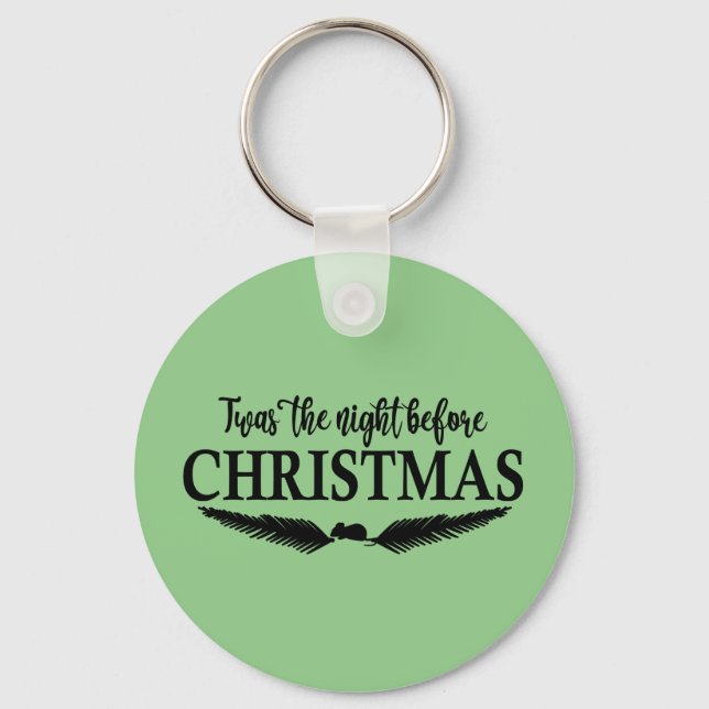 Twas The Night Before Christmas Keychain (Front)