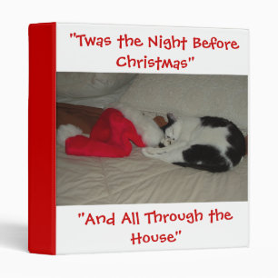 Twas the Night before Christmas Kitten Binder